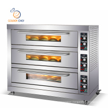 2021 New Golden Chef Kitchen Bakery Equipment Heavy Duty Baking 3 Deck 9 Trays Ovens Electric / Gas